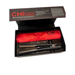 Chi G2 Professional Flat Iron Ceramic And Titanium 1 Inch Hairstyling Iron New